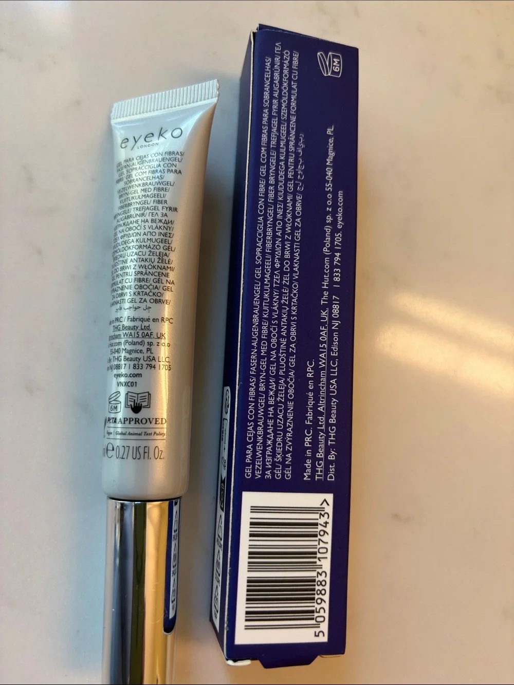 Eyeko Fluffy Brow Volumising Fibre Gel - Black Brown